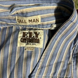 Talk man XXLT button up short sleeve shirt